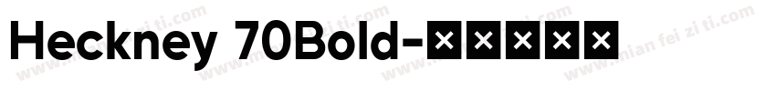 Heckney 70Bold字体转换